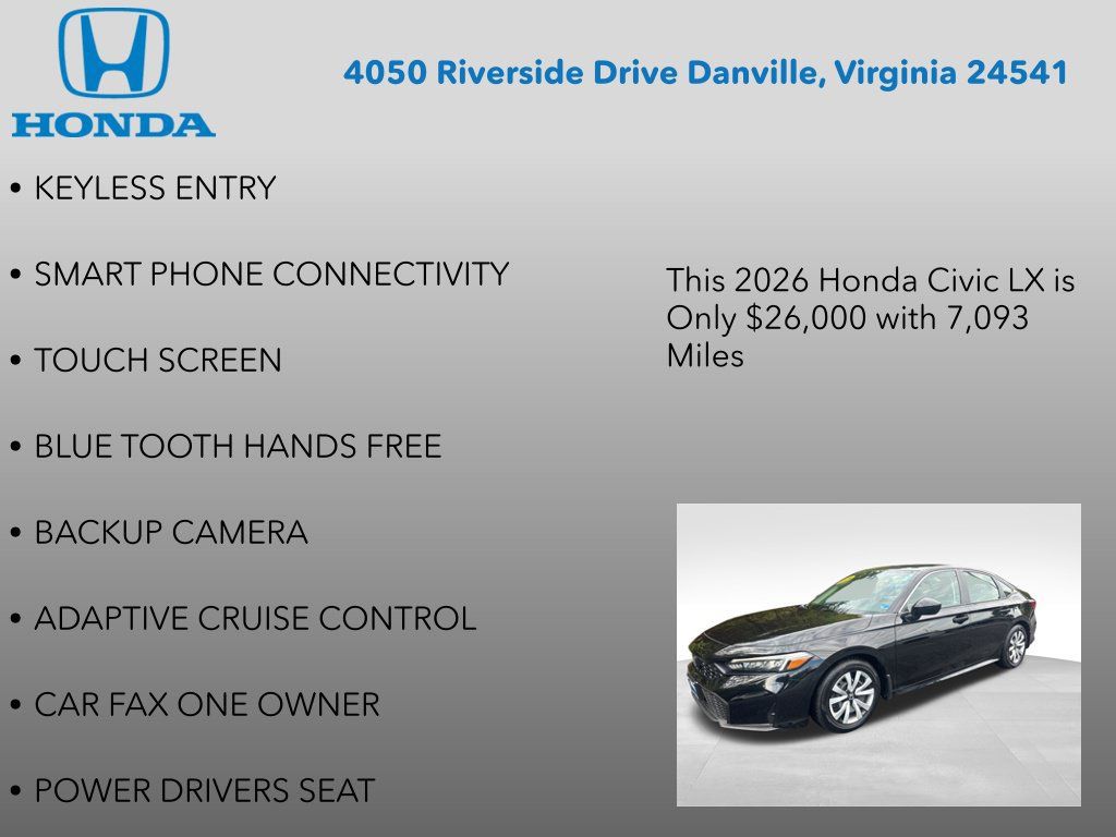Used 2026 Honda Civic LX image 7