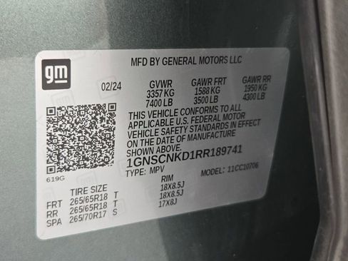 Certified 2024 Chevrolet Tahoe LT RWD image 39