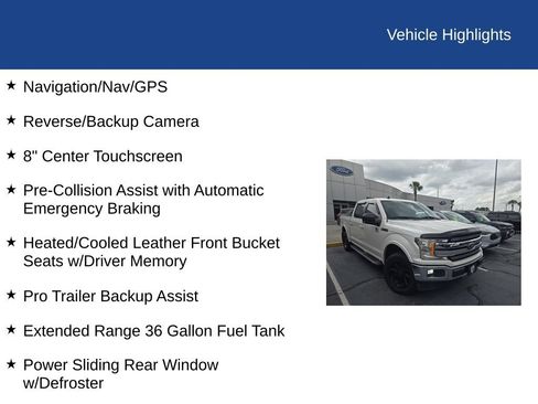 Used 2019 Ford F150 Lariat w/ Trailer Tow Package RWD image 10