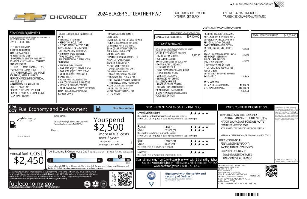 Used 2024 Chevrolet Blazer LT FWD image 13