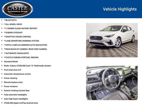 Used 2024 Subaru Impreza 2.0i AWD/4WD image 3