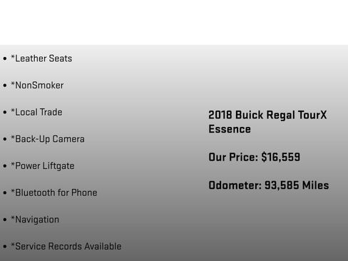 Used 2018 Buick Regal Essence w/ Driver Confidence Package #1 image 18