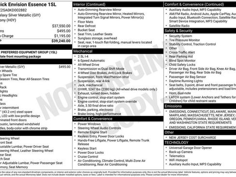 Used 2019 Buick Envision Essence image 32