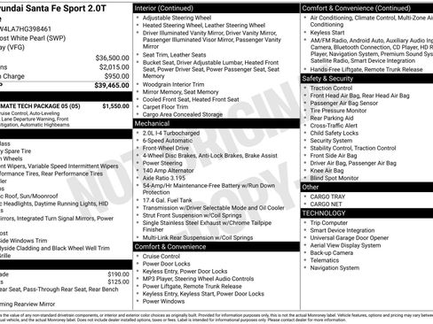 Used 2017 Hyundai Santa Fe Sport w/ 2.0T Ultimate Tech Package 05 image 4