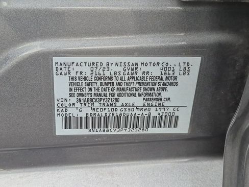 Used 2023 Nissan Sentra SV w/ All-Weather Package FWD image 30