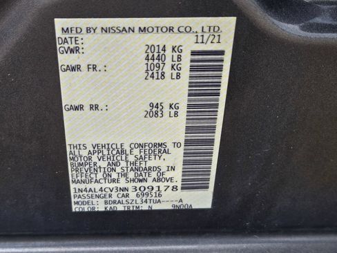 Used 2022 Nissan Altima 2.0 SR FWD image 13