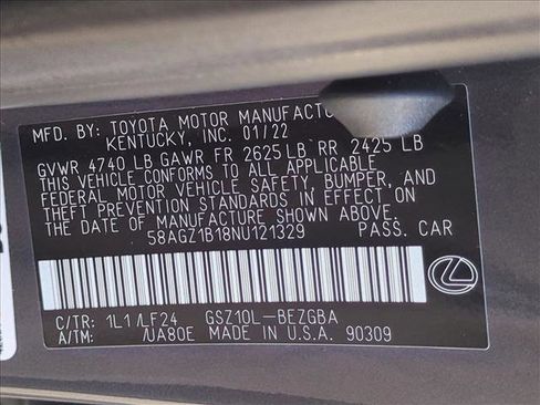 Used 2022 Lexus ES 350 F Sport w/ Accessory Package 2 image 15