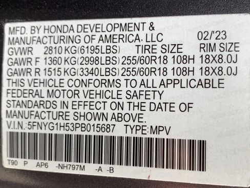 Certified 2023 Honda Pilot EX-L image 50