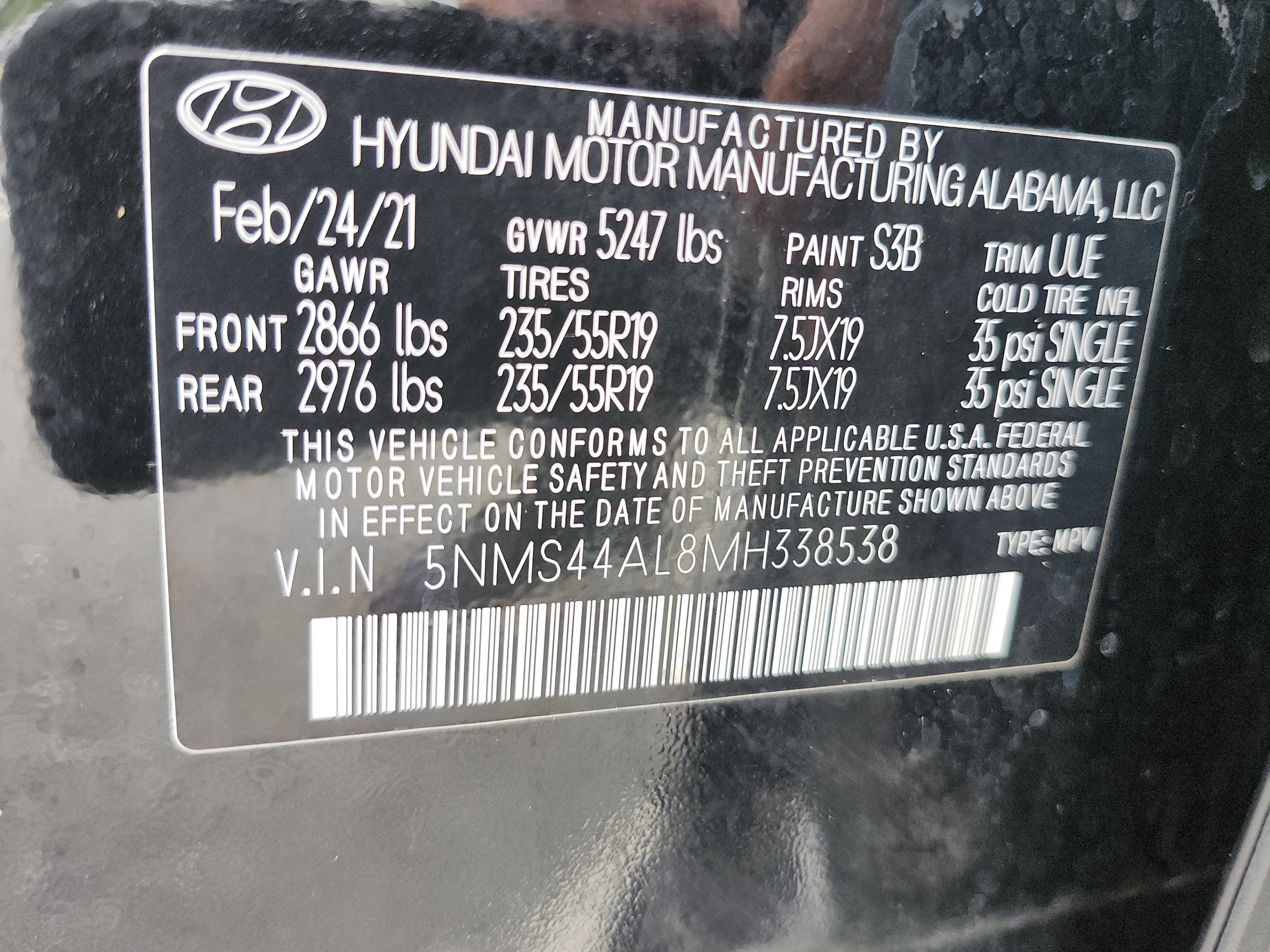 Certified 2021 Hyundai Santa Fe Limited FWD image 34
