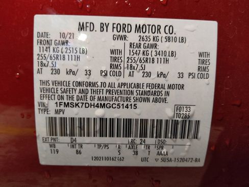 Used 2021 Ford Explorer XLT RWD image 33