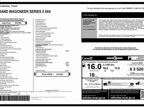 Used 2022 Jeep Grand Wagoneer Series II w/ Convenience Group III image 4