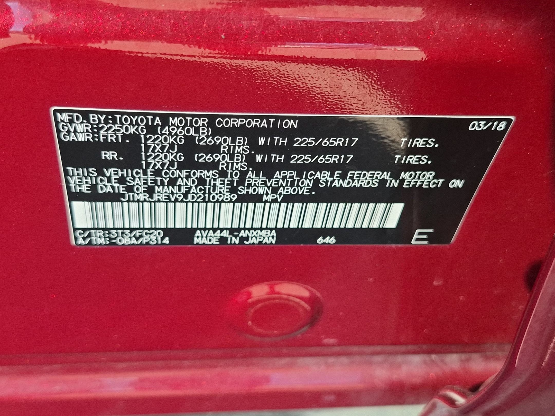Used 2018 Toyota RAV4 XLE w/ Convenience Package AWD/4WD image 36