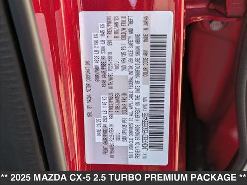 New 2025 MAZDA CX-5 2.5 Turbo w/ Premium Package image 15