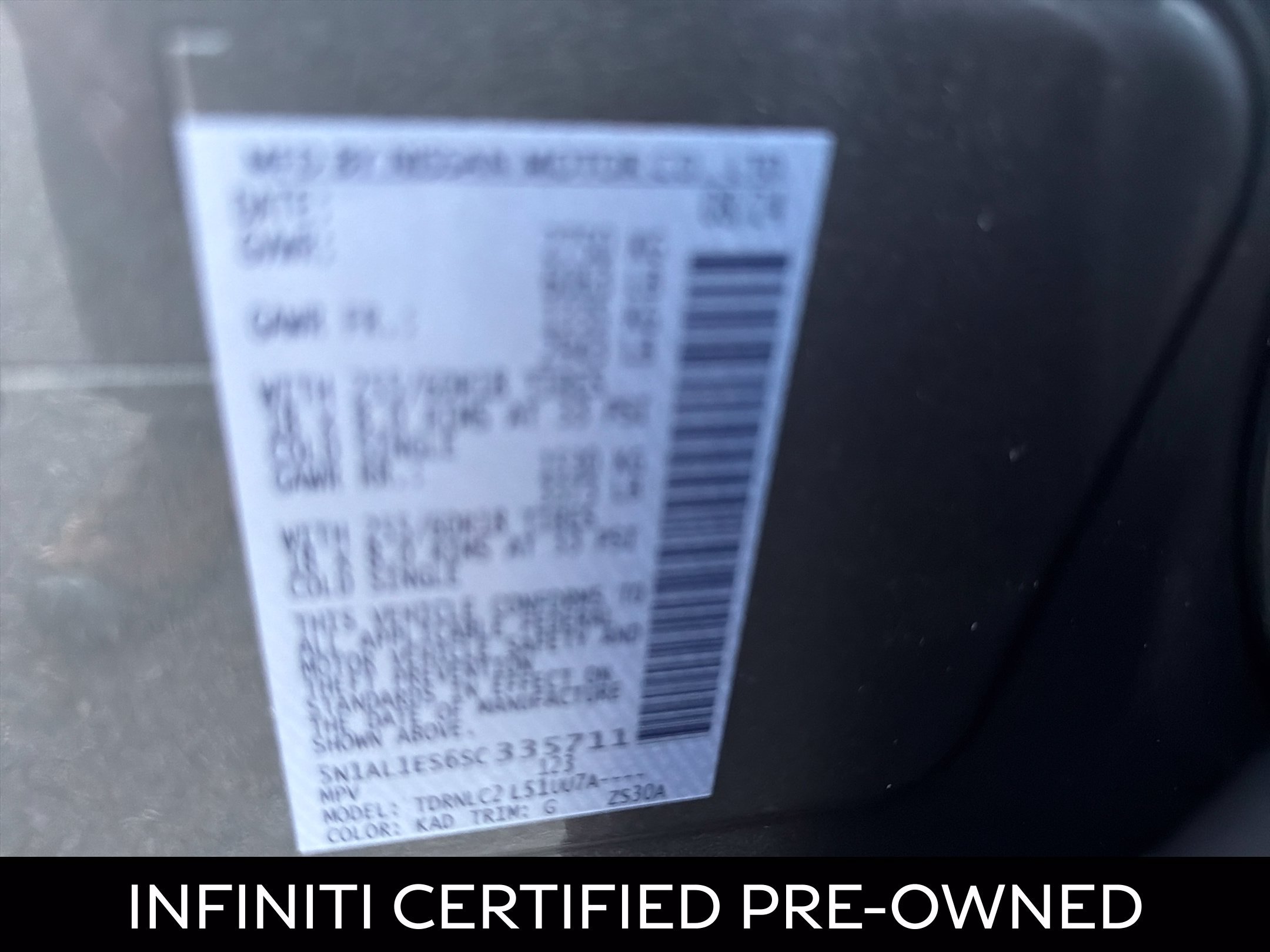 Certified 2025 INFINITI QX60 Pure AWD/4WD image 27