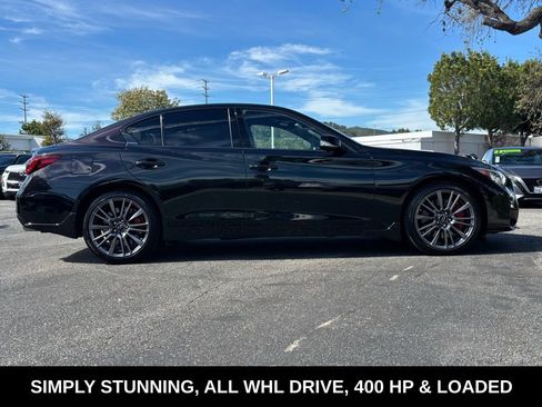 Certified 2023 INFINITI Q50 Red Sport 400 w/ Black Opal Edition image 2