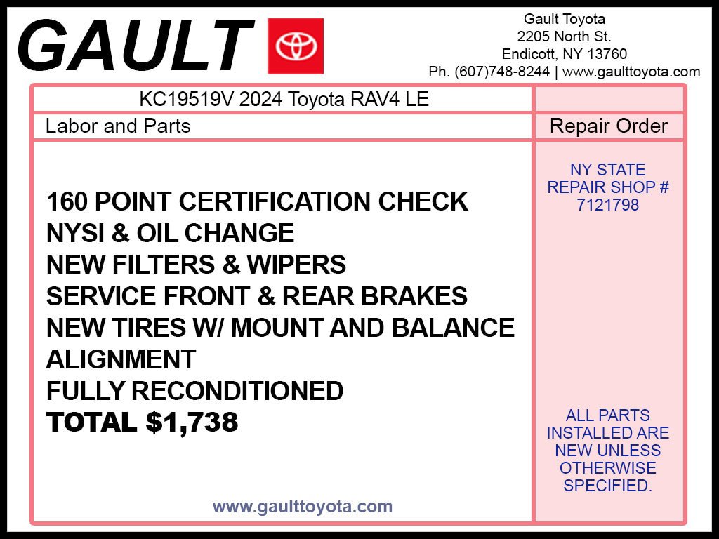 Certified 2024 Toyota RAV4 LE AWD/4WD image 2