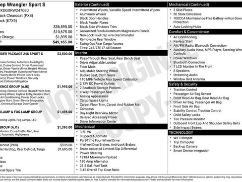 Used 2024 Jeep Wrangler Unlimited Sport AWD/4WD image 22
