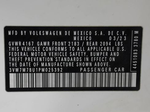 Used 2023 Volkswagen Jetta SE FWD image 48