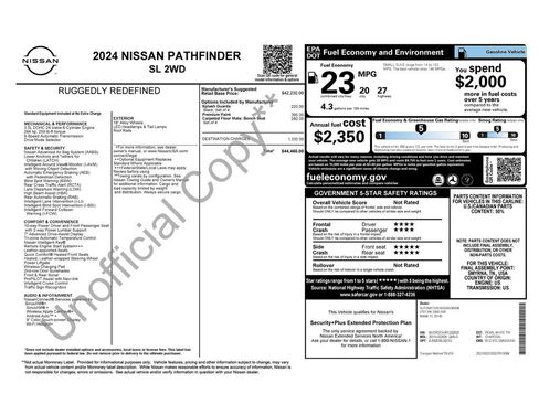Certified 2024 Nissan Pathfinder SL FWD image 37