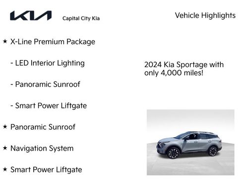 Used 2024 Kia Sportage X-Line w/ X-Line Premium Package AWD/4WD image 8