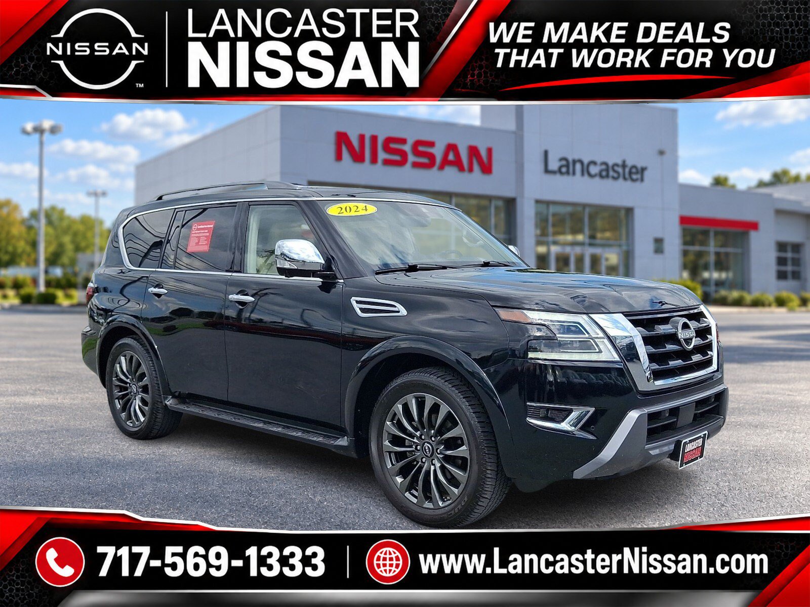 Certified 2024 Nissan Armada Platinum w/ Captain's Chairs Package AWD/4WD image 1