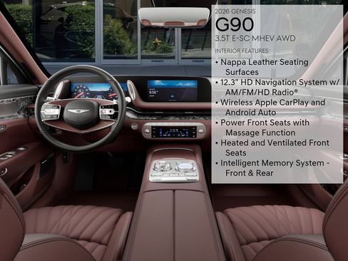 New 2026 Genesis G90 3.5T AWD/4WD image 17