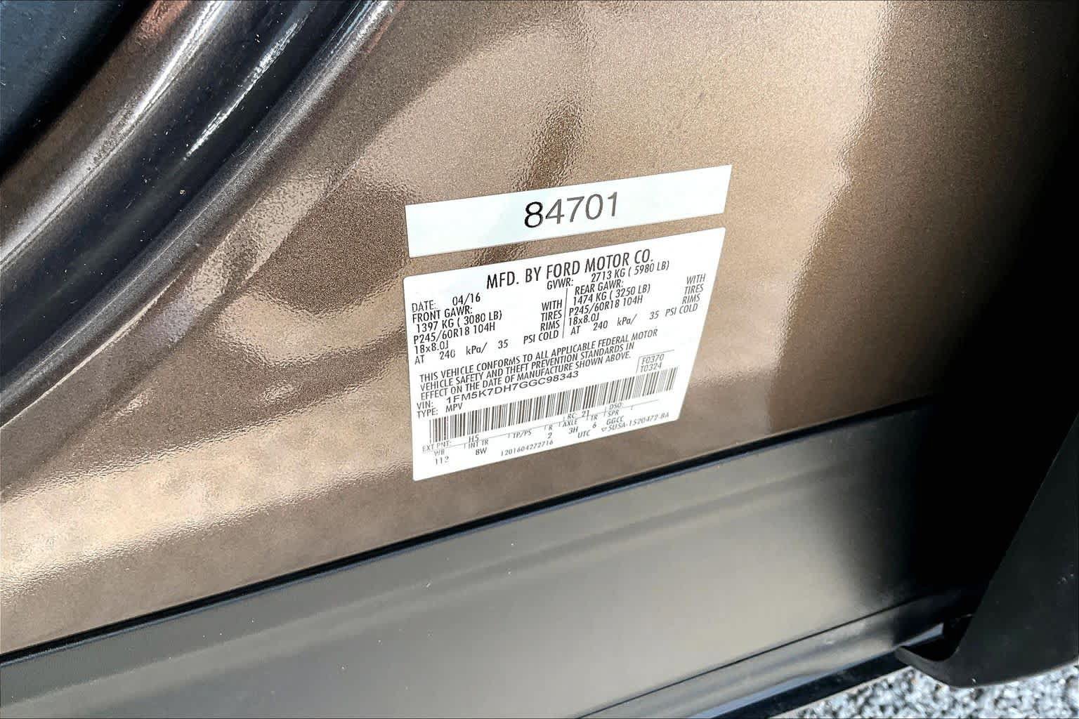 Used 2016 Ford Explorer XLT w/ Class II Trailer Tow Package FWD image 36