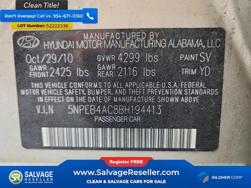 Used 2011 Hyundai Sonata GLS w/ Popular Equipment Pkg 2 FWD image 17