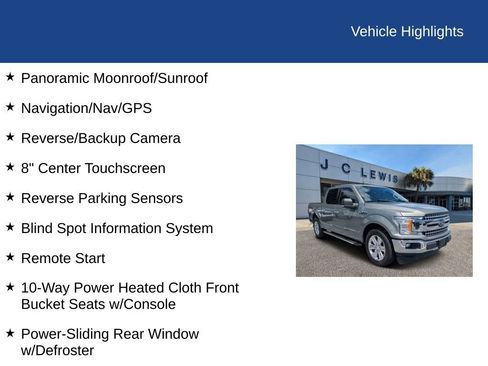 Certified 2020 Ford F150 XLT w/ Equipment Group 302A Luxury RWD image 35