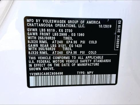 Used 2019 Volkswagen Atlas SEL Premium image 32