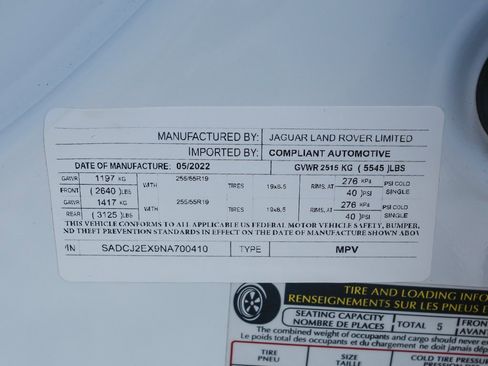 Used 2022 Jaguar F-PACE S image 47