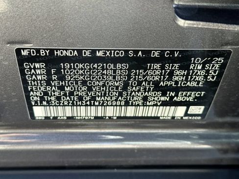 Certified 2026 Honda HR-V LX image 35