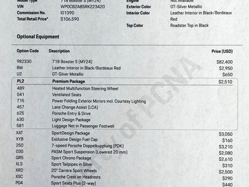 Used 2024 Porsche 718 Boxster S image 2