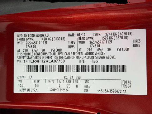 Used 2019 Ford Ranger Lariat w/ Equipment Group 501A Mid AWD/4WD image 36