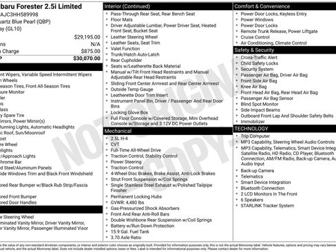 Used 2017 Subaru Forester 2.5i Limited image 23