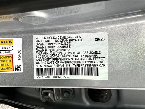 Certified 2023 Honda Accord EX image 19