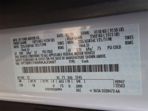 Used 2024 Ford Transit 250 Low Roof w/ Exterior Upgrade Package image 23