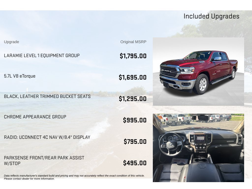 Used 2020 RAM 1500 Laramie AWD/4WD image 5