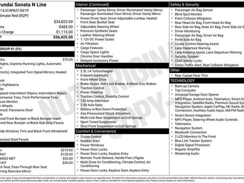 Certified 2023 Hyundai Sonata N Line FWD image 3