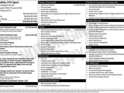 Used 2024 Cadillac XT6 Sport w/ Technology Package image 4