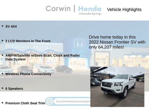 Used 2022 Nissan Frontier SV image 6