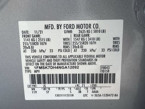 Used 2022 Ford Explorer XLT w/ Equipment Group 202A RWD image 33