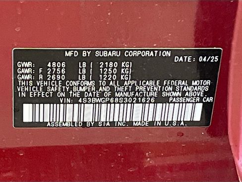 Used 2025 Subaru Legacy Touring XT AWD/4WD image 34