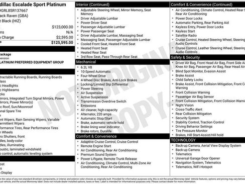 Certified 2025 Cadillac Escalade Sport Platinum image 25