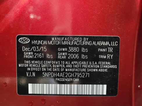 Used 2016 Hyundai Elantra Value Edition FWD image 33