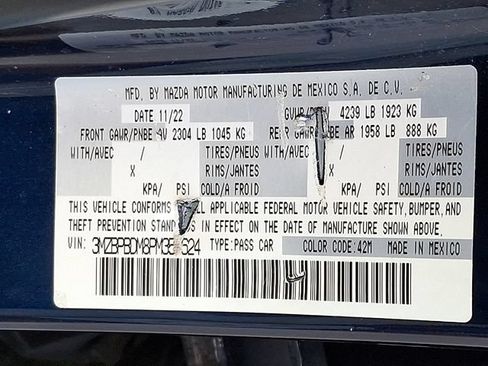 Used 2023 MAZDA MAZDA3 s AWD/4WD image 27