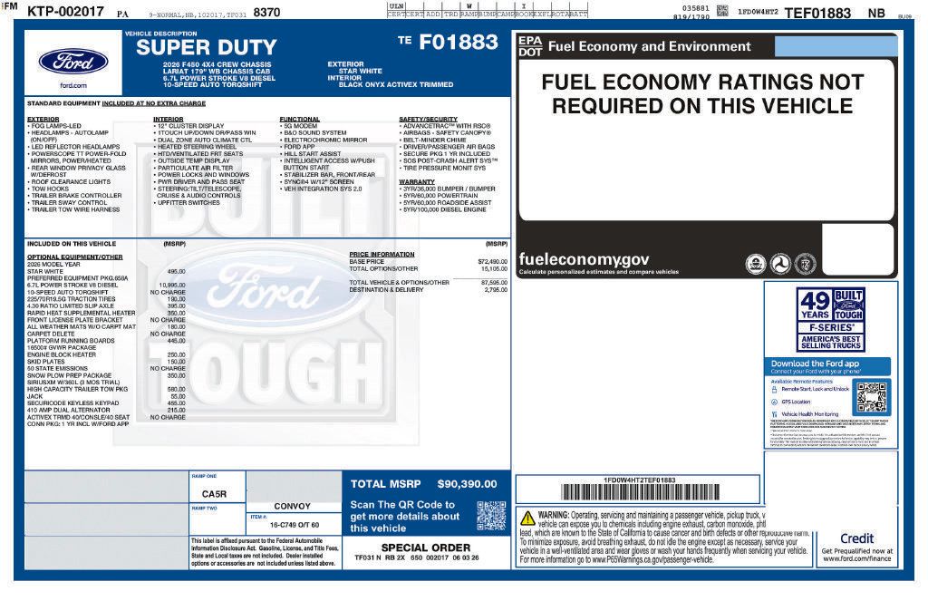 New 2026 Ford F450 Lariat AWD/4WD image 5