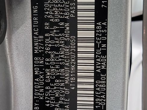 Used 2019 Toyota Camry SE w/ Carpet Mat Package image 32