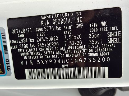 Used 2022 Kia Telluride EX w/ EX Premium Package FWD image 38