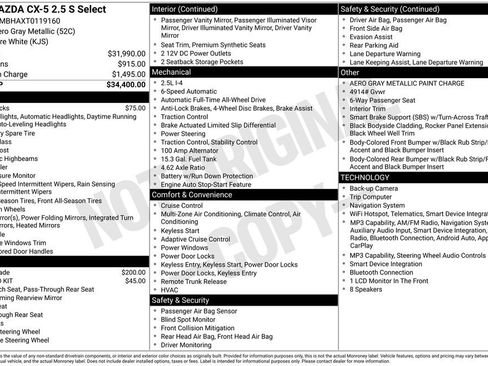 New 2026 MAZDA CX-5 Select AWD/4WD image 2